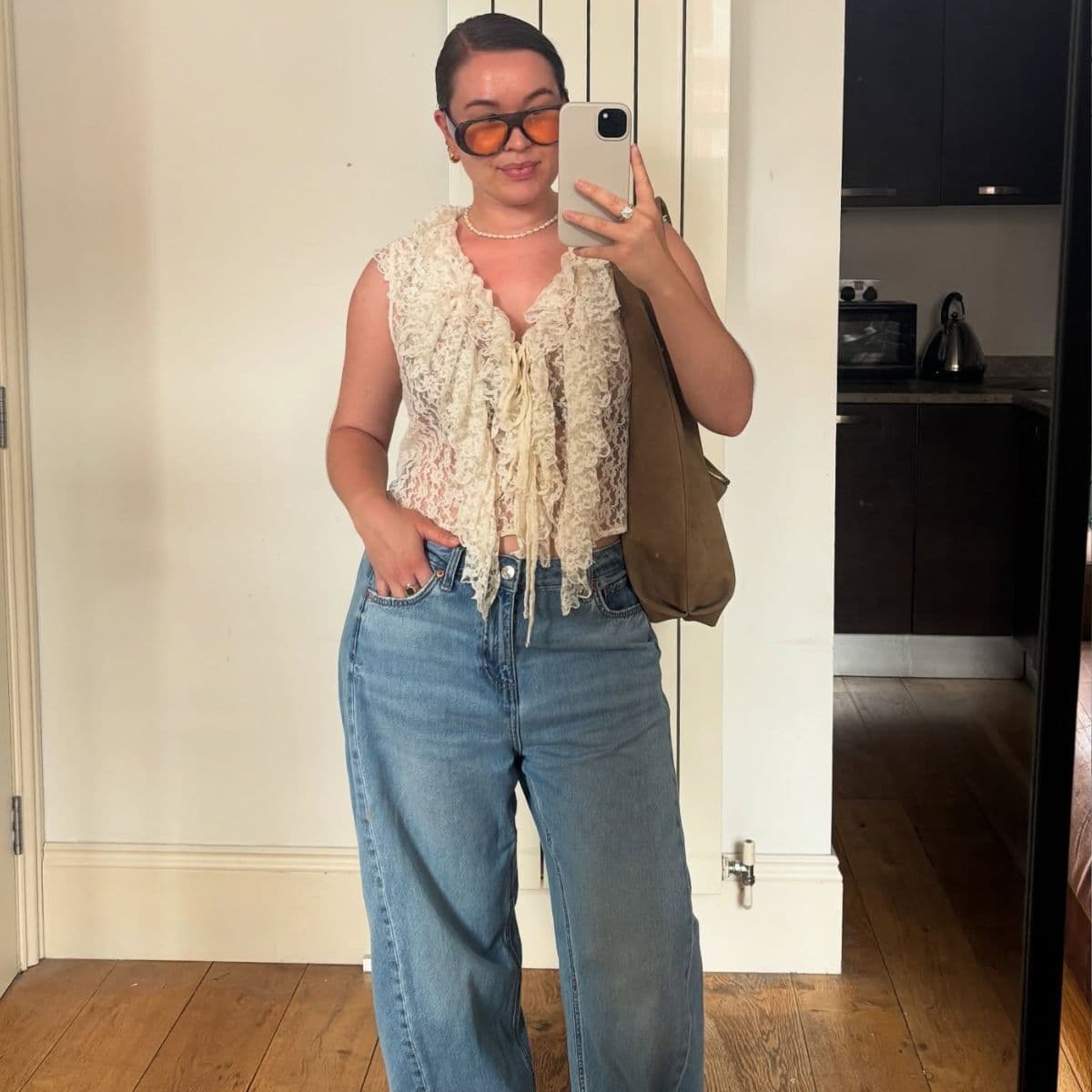  Not Skinny, Not Wide-Leg—These Are the M&S Jeans Chic Women Will Be Wearing With Blouses All Spring 