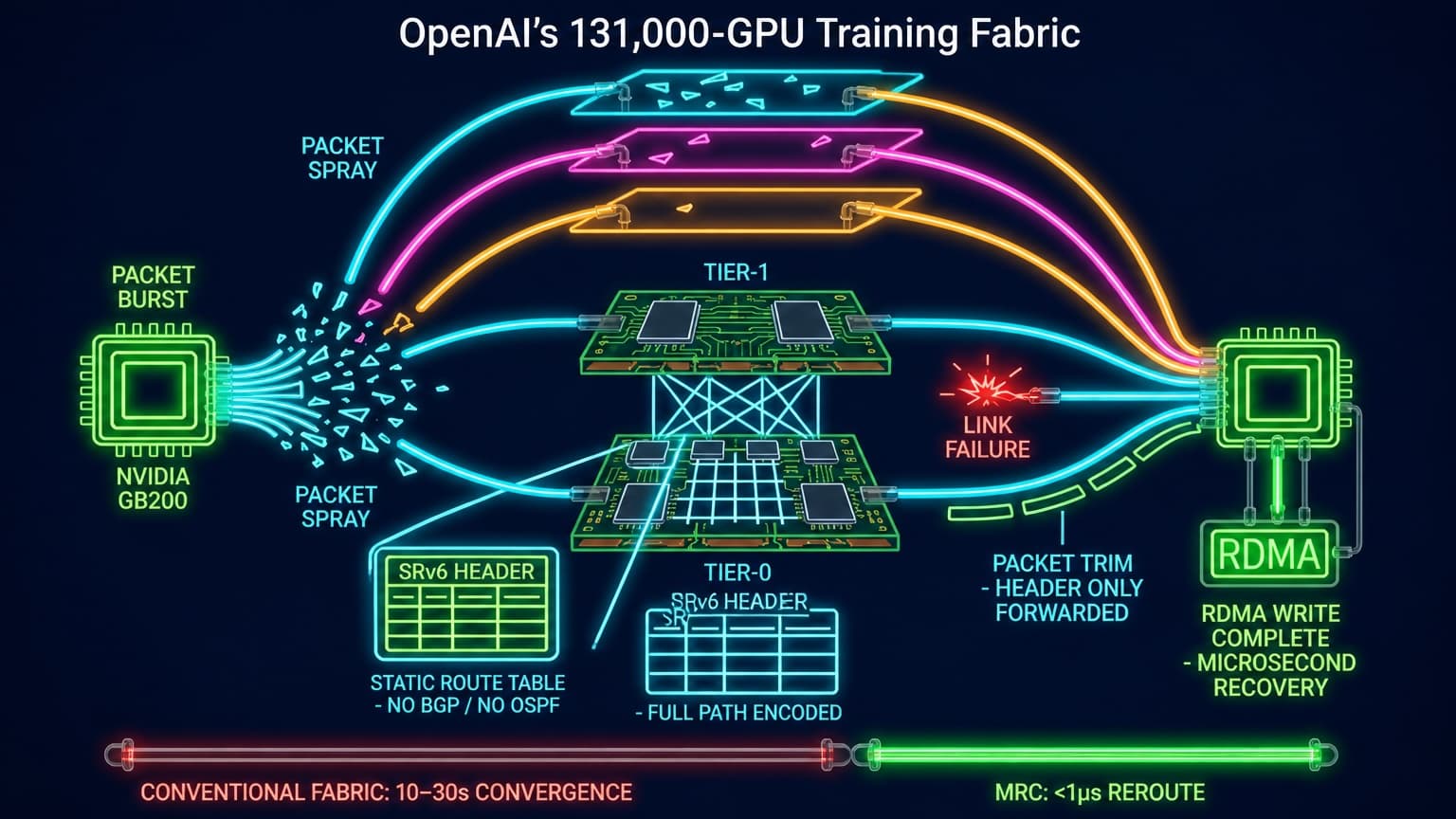 The Counterintuitive Networking Decisions Behind OpenAI’s 131,000-GPU Training Fabric